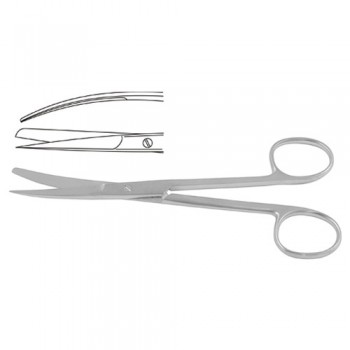 Deaver Operating Scissor Curved - Sharp/Blunt Stainless Steel, 14.5 cm - 5 3/4"
